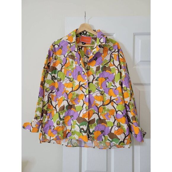 LA DoubleJ Tops - La DoubleJ Cotton Floral Print Shirt M